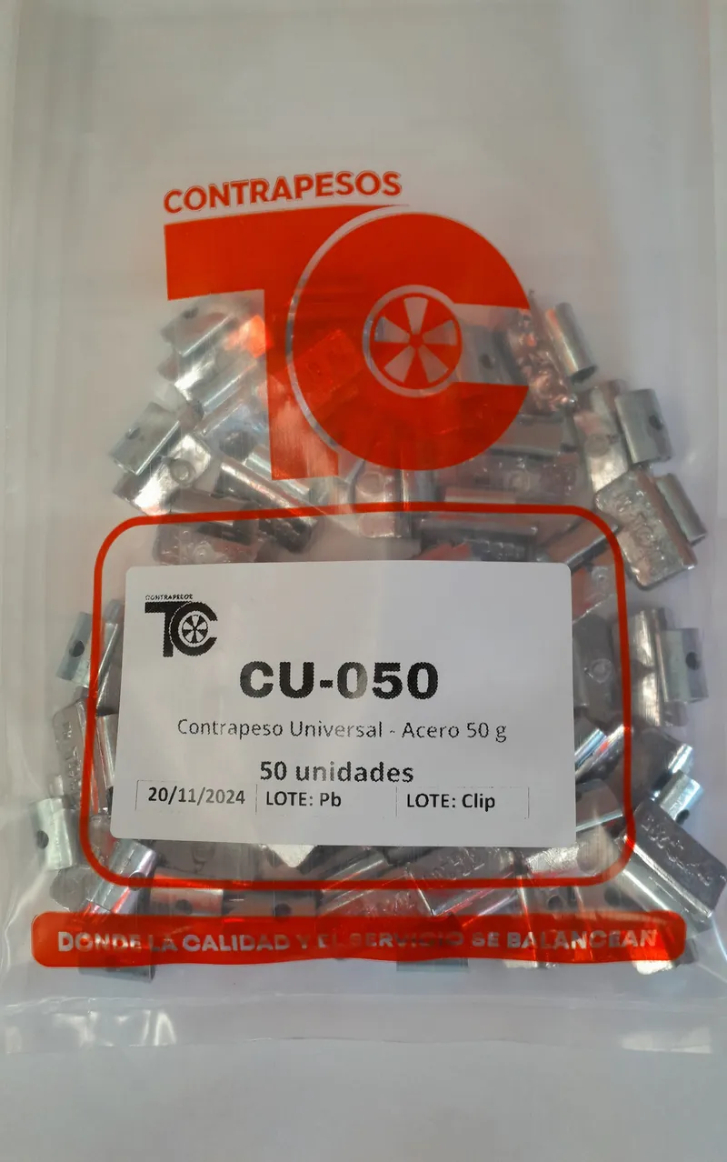 Stock bolsas contrapesos universales